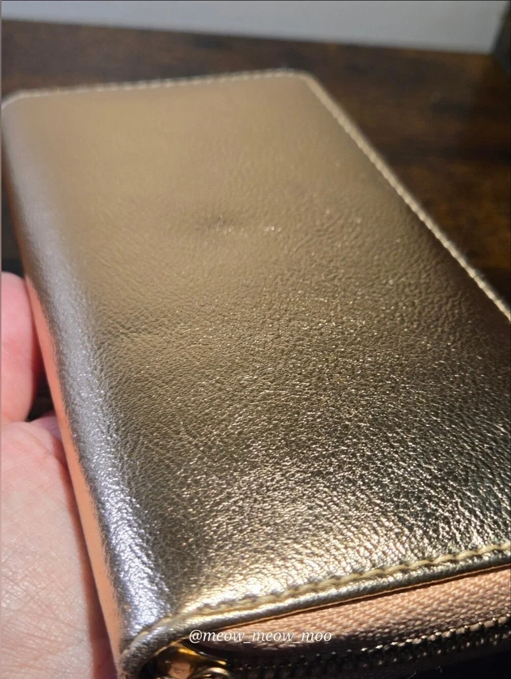 Maurices Metallic Gold Rose Gold Wallet